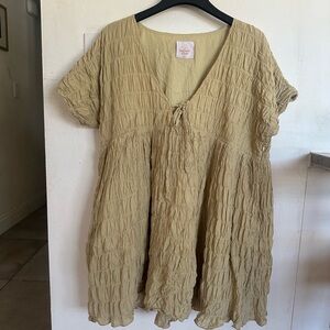 The Lullaby Club Capri Mini dress in sage green size M/L